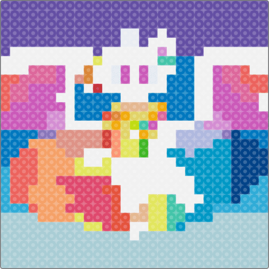 Queen Spectria from Eeveelution Quest - light blue,pink,purple,colorful