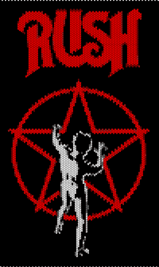 rush - black, red