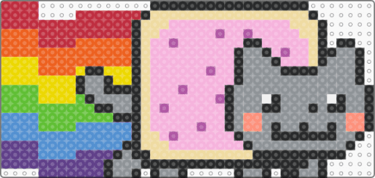 Nyan cat - gray,pink,beige