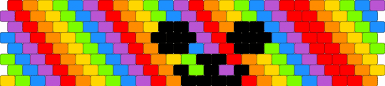Rainbow :3 - red,orange,light blue,pink