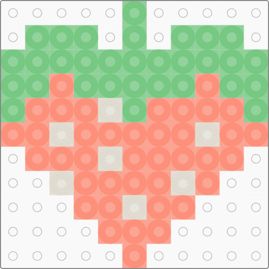 Strawberry heart! Remix - teal,orange,strawberry,cutecore,strwberry,fruit,kawaii,heart
