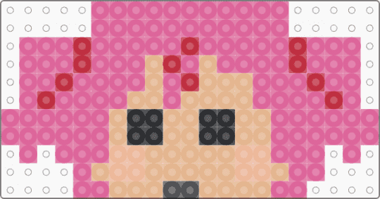 ɴᴀᴛsᴜᴋɪ ᴄʜɪʙɪ ʜᴇᴀᴅ! - pink,beige,ddlc,doki doki literature club,natsuki,horror,cutecore,chibi,cute,anime