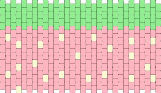 Strawberry! - pink,teal,strawberry,cutecore,kandi,strwberry,green food,fruit,yum