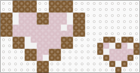 Minecraft heart counter !!!! Big+little (glossy+pink) - tan,beige,minecraft,heart,pixel,game,counter,brown,pink