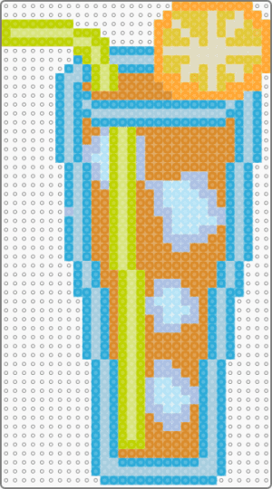 Ice tea - light blue,orange,cotdicetea