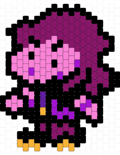 Deltarune Susie Plush Charm - pink,susie,deltarune,purple,charm,toby fox,cute,character
