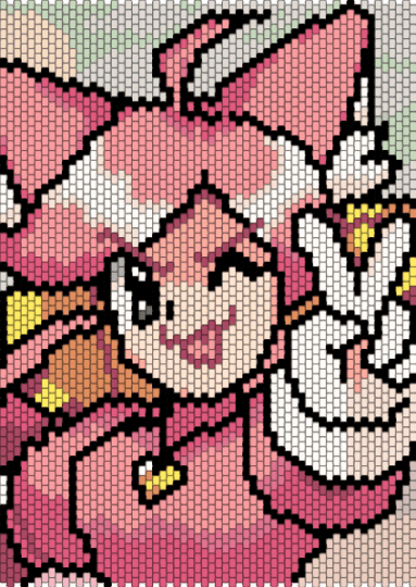 Deltarune - Pink / Mew Mew Kissy Cutie :3 - pink,beige,deltarune,undertale,yellow,video game,cute,mad mew mew,cat