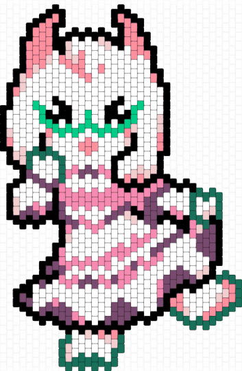 Deltarune Ralsei Princess Charm - character, charm, deltarune, gaming, pink, ralsei, toby fox, video game, white
