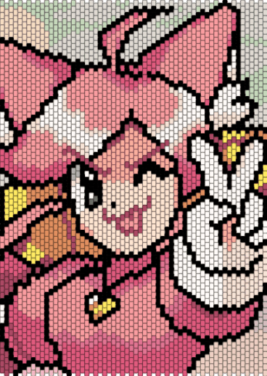 Deltarune - Pink / Mew Mew Kissy Cutie :3 - beige, cat, cute, deltarune, mad mew mew, pink, undertale, video game, yellow