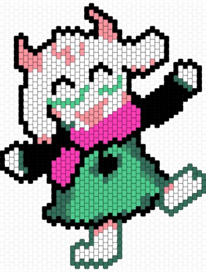 Deltarune Ralsei Cheering Charm - teal