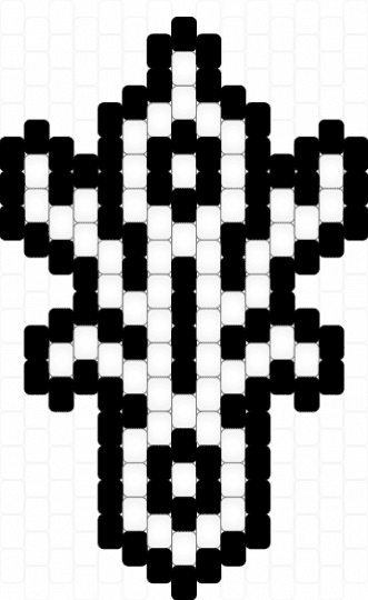 U - black, white