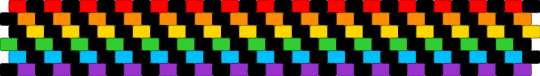 Scene Rainbow Zigzag Cuff 🖤 - black, colorful, gay, green, lgbtq, orange, pride, purple, rainbow, scene, scenecore