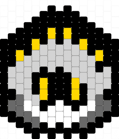 Murder Drones Serial Designation N 💛🖤 - white,gray,yellow,murder drones,murder drones n,n,serial designation n,charm