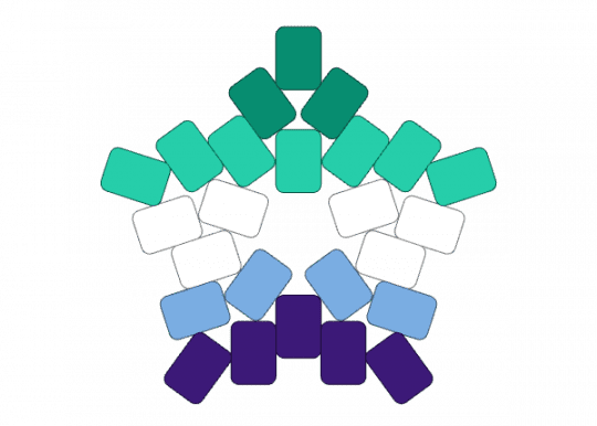 Gay Star - gay, mlm, star, teal