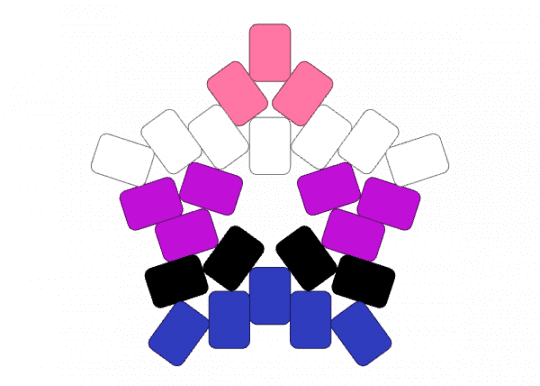 Genderfluid Pride LGBTQ Star - genderfluid, lgbtq, pink, pride, purple, star