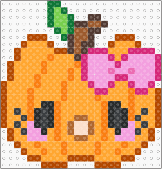 Hello kitty Halloween pumpkin - cute, halloween, hello kitty, orange, pink, red, saniro