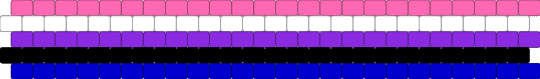 Genderfulid cuff - pink, purple