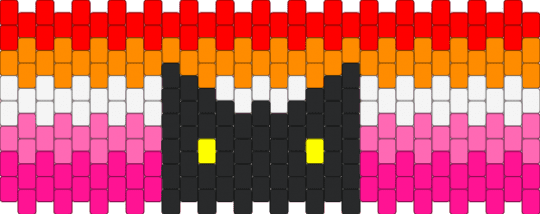 Lesbian WLW Cat Cuff (Remix) - cat, gay, kitty, lesbian, lgbtq, orange, pink, red, therian, wlw