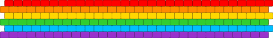 Simple LGBTQ Rainbow Cuff🏳️‍🌈 - colorful, gay, green, lesbian, lgbtq, orange, pride, purple, wlw