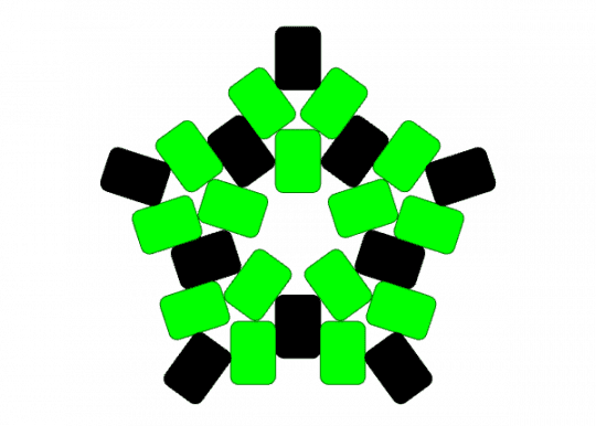 Green Scene Star - black, green, scene, star