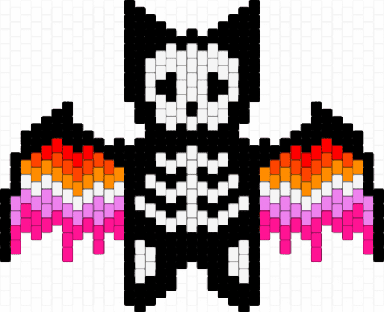 Lesbian Wlw LGBTQ Pride Bat (Remix) - bat, black, gay, lesbian, lgbtq, pink, pride, wlw