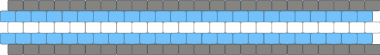 Demiboy cuff - gray, light blue