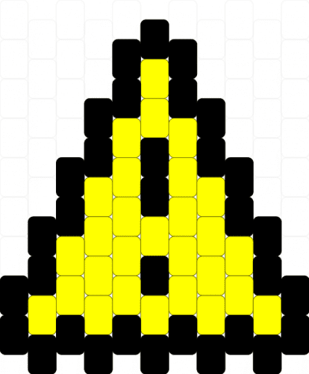 Caution Sign Charm ⚠️ - black,yellow,charm,cute,scene,caution sign,caution