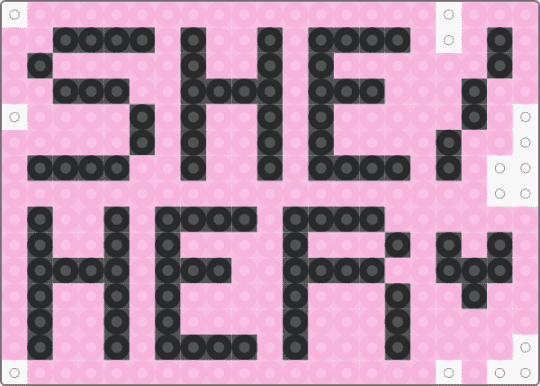 She/Her Pronouns - black, gay, lgbtq, pink, pride, pronouns, she her