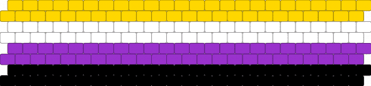 Nonbinary LGBTQ Pride 💛🤍💜🖤 - gay, lgbtq, nonbinary, pride, purple, they them, yellow