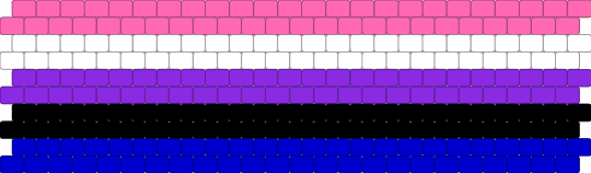 Gender-Fluid LGBTQ Pride 🩷🤍💜🖤💙 - gay, genderfluid, lgbtq, pink, pride, purple