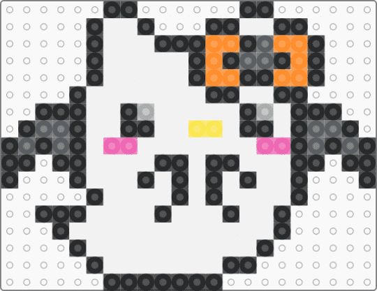 Hello Kitty Ghost! (Read desc) - cute, ghost, gray, halloween, hello kitty, orange, saniro, spooky, white