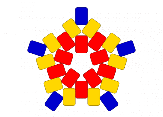 Clown Star 2 - clown, clowncore, red, star, yellow