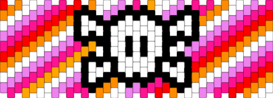 Lesbian Pride Skull Cuff XD (Remix) - pink,lesbian,wlw,pride,gay,lgbtq,skull