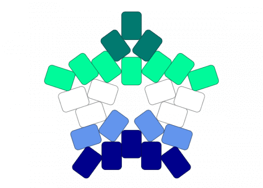 Gay Star - gay, mlm, star, teal