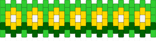 Flowey Multistitch - green, yellow