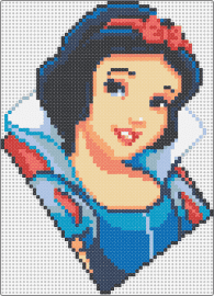 Snow White - snow white,disney,princess,character,portrait,movie,fairy tale,blue,red,tan