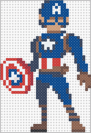 Captain america - purple,blue