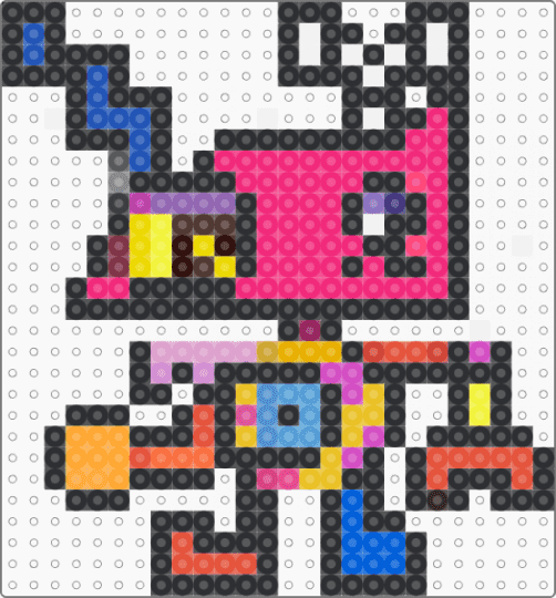 Zooble - black,pink,red,colorful