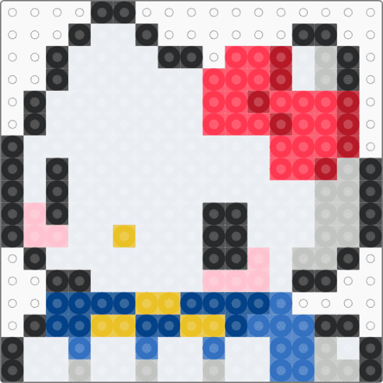 Hello kitty - beige, blue, red, white