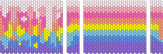 Drippy bag - pink,light blue,purple