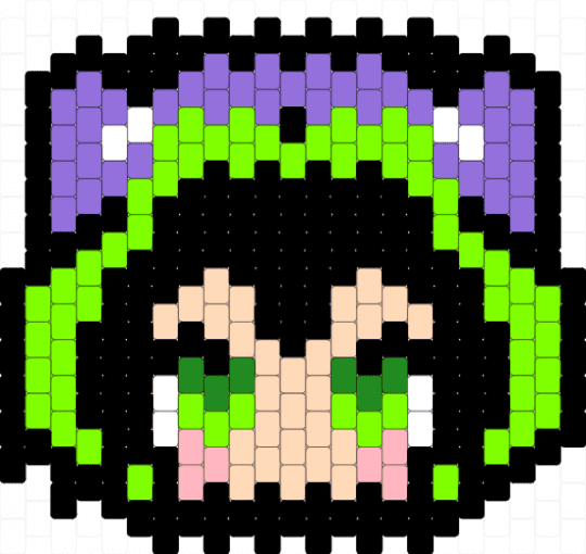 miya - black,purple,green