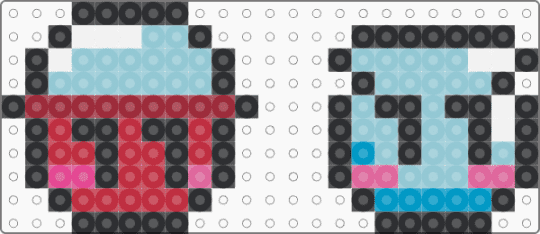 thingamasillies for my cuff - red,light blue,dandys world,gigi,finn,charms,roblox,dw,dandy,perler charm