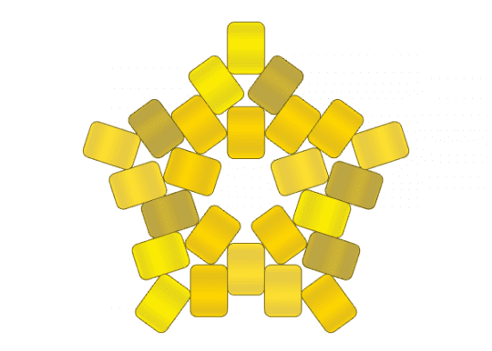 Gold crystal star (TTYD) - yellow