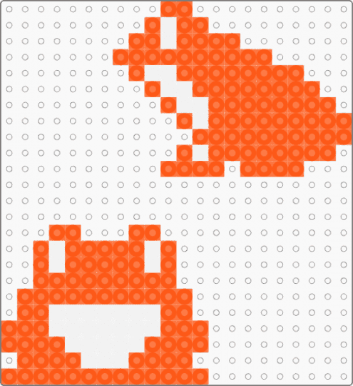 Flipnote frog - 3ds, animation, ds, flipnote, frog, nintendo, orange, pixel art, video games