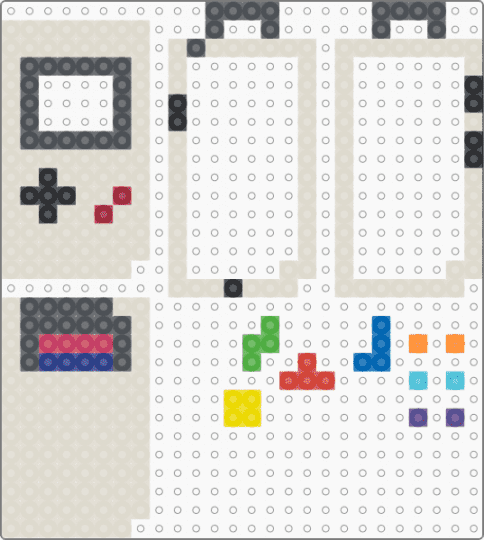 Gameboy tetris shaker! (Read desc) - beige,gray,tetris,game boy,nintendo,retro,shaker,gameboy