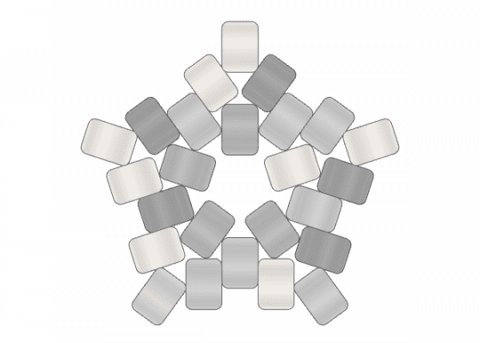 Diamond crystal star (TTYD) - beige, white