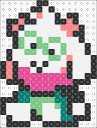 Ralsei Plush - white,teal