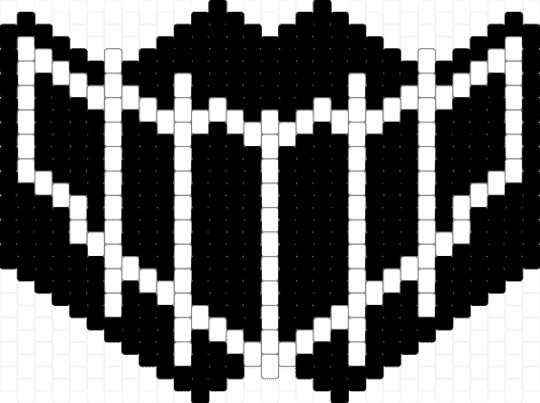 Lute mask - black,white,hazbin hotel