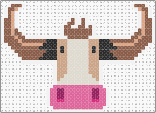 LBP Cow Sticker - tan,beige,lbp,littlebigplanet,sticker,cow