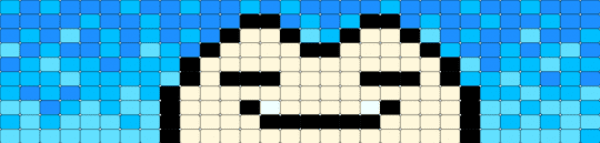 Smaller gradient snorlax - light blue,white